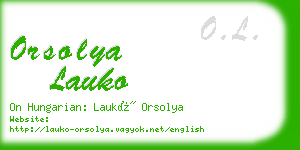 orsolya lauko business card
